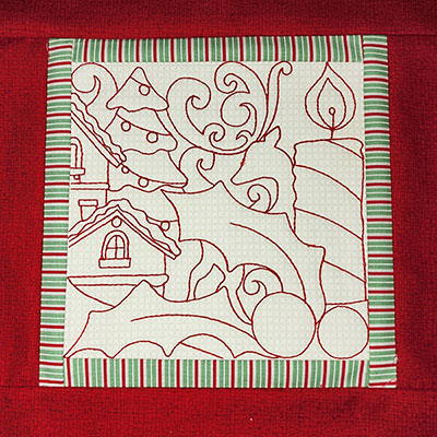 christmas quilt machine embroidery design